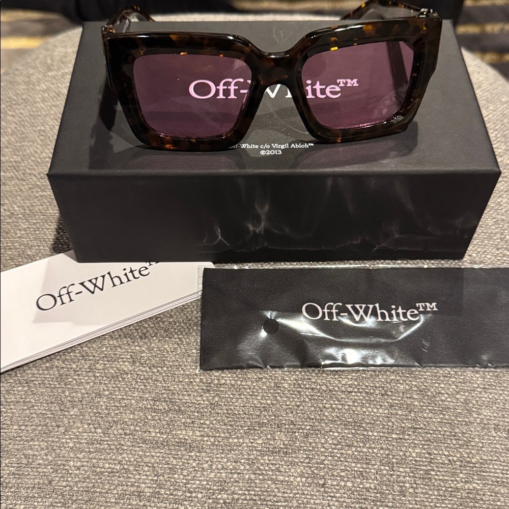 OFF WHITE MYSTIC RECTANGULAR TORTOISESHELL UNISEX… - image 4